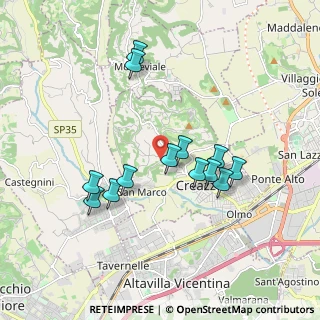 Mappa Via Pozzetto, 36051 Creazzo VI, Italia (1.67385)
