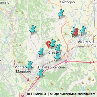 Mappa Via Pozzetto, 36051 Creazzo VI, Italia (3.9875)