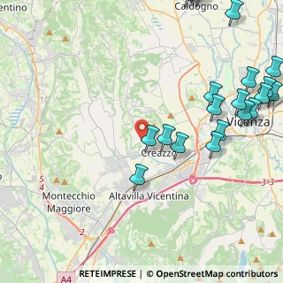 Mappa Via Pozzetto, 36051 Creazzo VI, Italia (5.834)