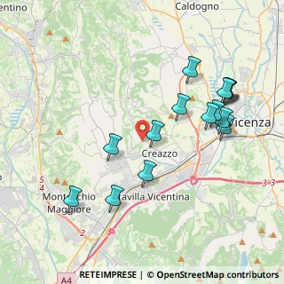 Mappa Via Pozzetto, 36051 Creazzo VI, Italia (4.148)
