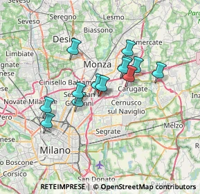 Mappa Viale Toscana, 20093 Cologno Monzese MI, Italia (5.45692)