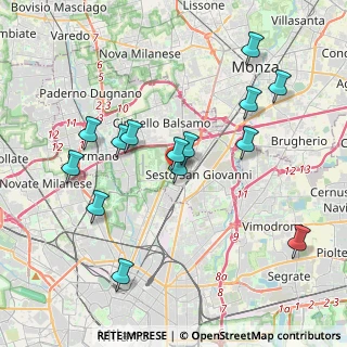 Mappa Via Rovani, 20099 Sesto San Giovanni MI, Italia (3.94357)