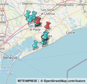 Mappa Via Sauro Nazario, 30016 Jesolo VE, Italia (9.58333)