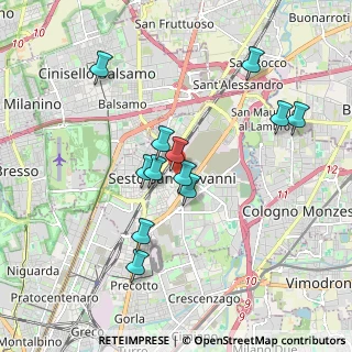 Mappa Piazza Luigi Petazzi, 20099 Sesto San Giovanni MI, Italia (1.66333)