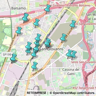 Mappa Piazza Luigi Petazzi, 20099 Sesto San Giovanni MI, Italia (1.042)