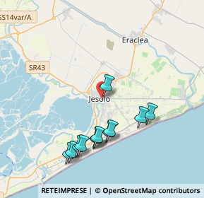 Mappa Via Nazario Sauro, 30016 Jesolo VE, Italia (3.8975)