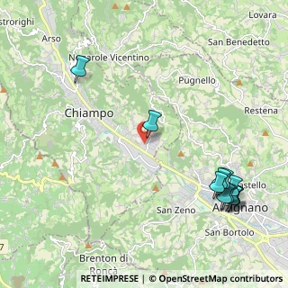 Mappa Via Donizetti, 36072 Chiampo VI, Italia (2.71364)
