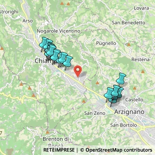 Mappa Via Donizetti, 36072 Chiampo VI, Italia (1.9385)