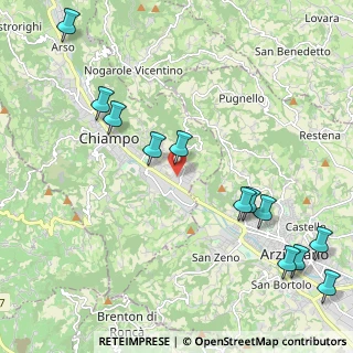 Mappa Via Donizetti, 36072 Chiampo VI, Italia (2.64833)