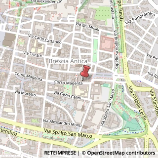 Mappa Corso Magenta, 49, 25121 Brescia, Brescia (Lombardia)