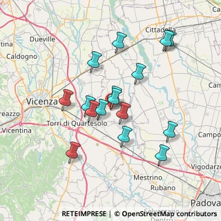 Mappa Via Torrone, 36043 Camisano vicentino VI, Italia (6.515)