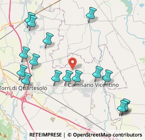 Mappa Via Torrone, 36043 Camisano vicentino VI, Italia (4.815)