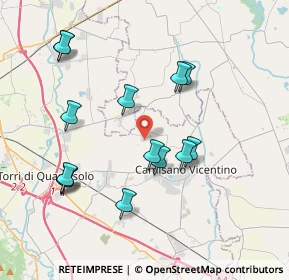 Mappa Via Torrone, 36043 Camisano vicentino VI, Italia (3.84714)