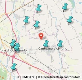 Mappa Via Torrone, 36043 Camisano vicentino VI, Italia (5.07308)