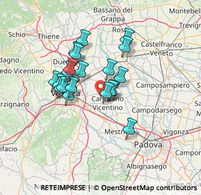 Mappa Via Torrone, 36043 Camisano vicentino VI, Italia (10.6825)