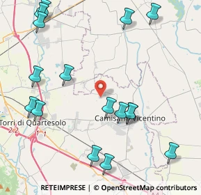 Mappa Via Giambattista Tiepolo, 36043 Camisano Vicentino VI, Italia (5.14)