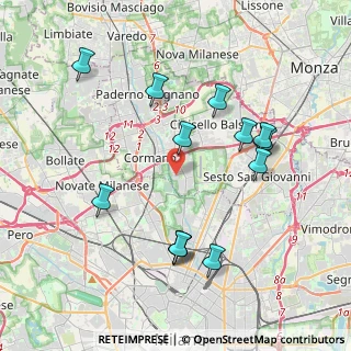 Mappa Via Alessandro Manzoni, 20091 Bresso MI, Italia (4.05462)