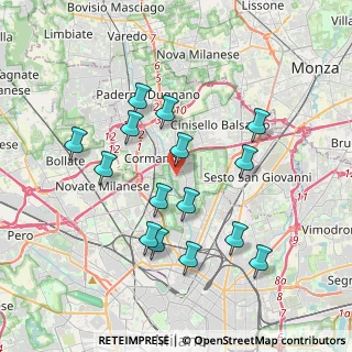 Mappa Via Alessandro Manzoni, 20091 Bresso MI, Italia (3.62733)