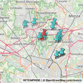 Mappa Via Alessandro Manzoni, 20091 Bresso MI, Italia (3.41438)
