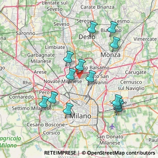 Mappa Via Alessandro Manzoni, 20091 Bresso MI, Italia (7.75846)