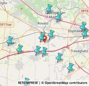 Mappa Via Fausto Coppi, 25038 Rovato BS, Italia (5.52647)