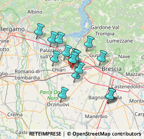 Mappa Via Fausto Coppi, 25038 Rovato BS, Italia (10.88313)