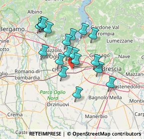 Mappa Via Fausto Coppi, 25038 Rovato BS, Italia (12.00833)