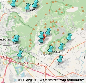 Mappa Via del Marmo, 25082 Botticino BS, Italia (4.29929)