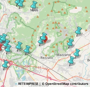 Mappa Via del Marmo, 25082 Botticino BS, Italia (6.233)