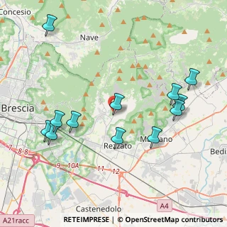 Mappa Via del Marmo, 25082 Botticino BS, Italia (4.46667)
