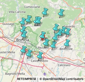 Mappa Via del Marmo, 25082 Botticino BS, Italia (6.828)