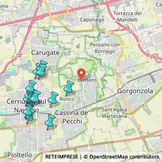 Mappa Via Primo Levi, 20060 Bussero MI, Italia (2.74231)