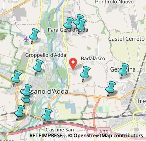 Mappa Via dei Quadretti, 24045 Fara Gera d'Adda BG, Italia (2.63867)