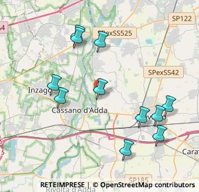Mappa Via dei Quadretti, 24045 Fara Gera d'Adda BG, Italia (4.09455)