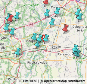 Mappa Via dei Quadretti, 24045 Fara Gera d'Adda BG, Italia (9.8825)