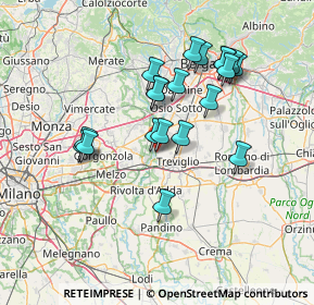 Mappa Via dei Quadretti, 24045 Fara Gera d'Adda BG, Italia (12.9915)