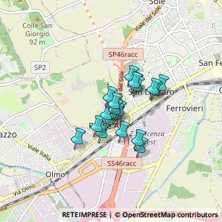 Mappa Via Vecchia Ferriera, 36100 Vicenza VI, Italia (0.556)