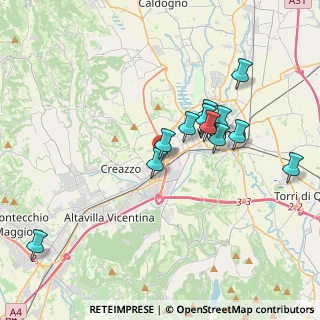 Mappa Via Vecchia Ferriera, 36100 Vicenza VI, Italia (3.48333)