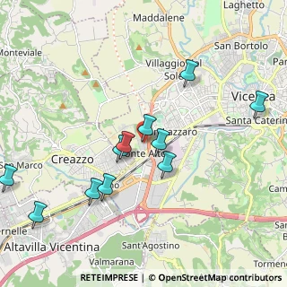 Mappa Via Vecchia Ferriera, 36100 Vicenza VI, Italia (2.03)