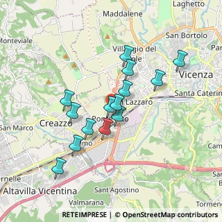 Mappa Via Vecchia Ferriera, 36100 Vicenza VI, Italia (1.53071)