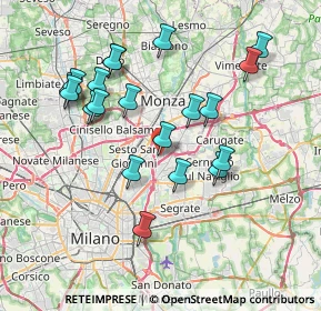 Mappa Via Filippo Brunelleschi, 20093 Cologno Monzese MI, Italia (7.359)