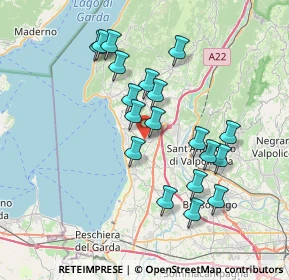 Mappa Strada Sotto Valzuane, 37010 Bardolino VR, Italia (6.80579)