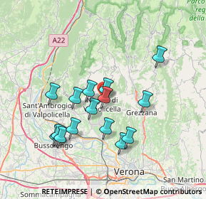 Mappa Via Sandro Pertini, 37024 Negrar VR, Italia (6.53733)