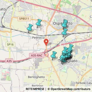 Mappa SP 19 km 16+480, 25039 Travagliato BS, Italia (2.1335)
