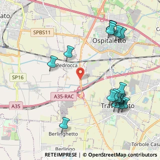 Mappa SP 19 km 16+480, 25039 Travagliato BS, Italia (2.45333)