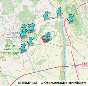 Mappa 13040 Rovasenda VC, Italia (6.94077)