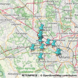 Mappa Via Medaglie D'Oro, 20017 Rho MI, Italia (5.54909)
