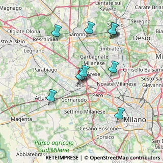 Mappa Via Medaglie D'Oro, 20017 Rho MI, Italia (7.28727)