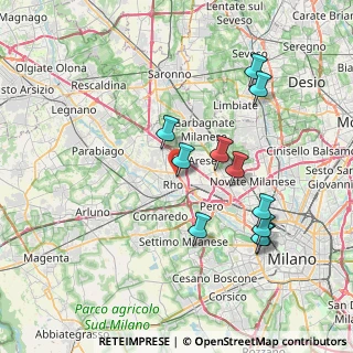 Mappa Via Medaglie D'Oro, 20017 Rho MI, Italia (7.48545)