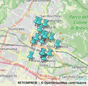 Mappa Piazza Arturo Benedetti Michelangeli, 25121 Brescia BS, Italia (1.09938)